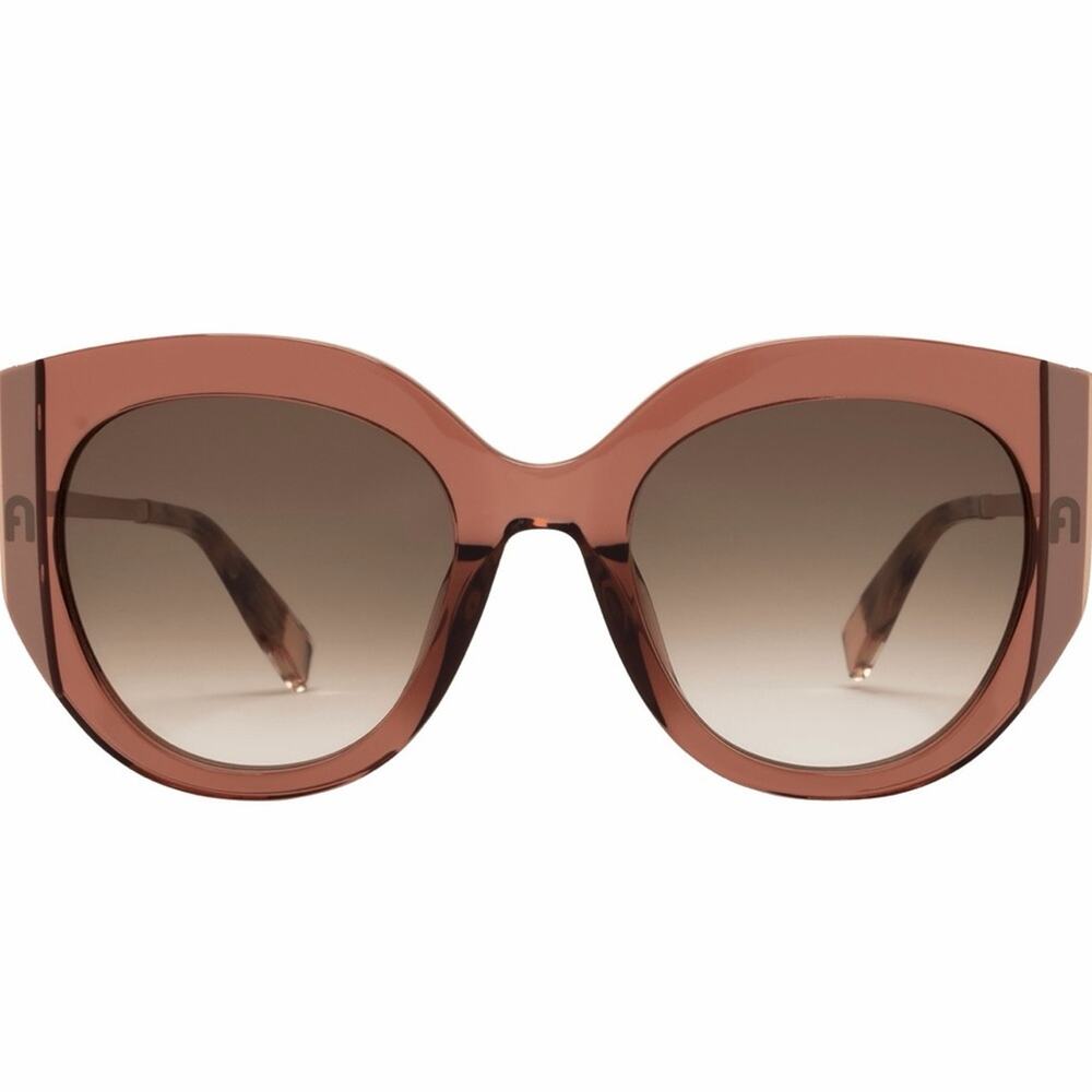New! Furla SFU820 0805 Women's Brown Sunglasses, Authentic